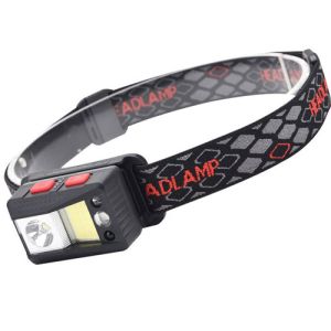 Ліхтар налобний SL09-1L2+COB+LED (Red+Green+Blue), ЗУ Type-C