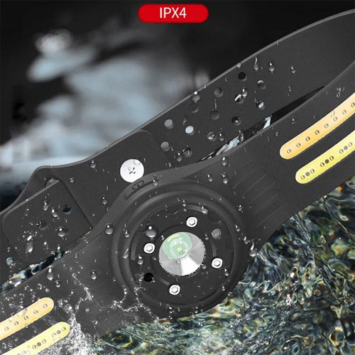 Ліхтар налобний PLD T134-XPE+4COB (white+yellow+red), IPX4, Li-Ion
