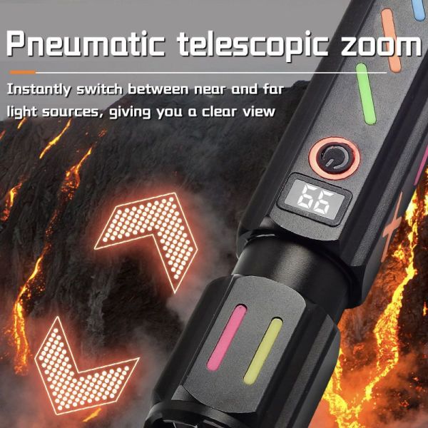 Ліхтар NIGHT VISION FLUORESCENCE 530 WHITE LASER LED PM30-TG, Power Bank, 1x18650, ЗП Type-C, zoom