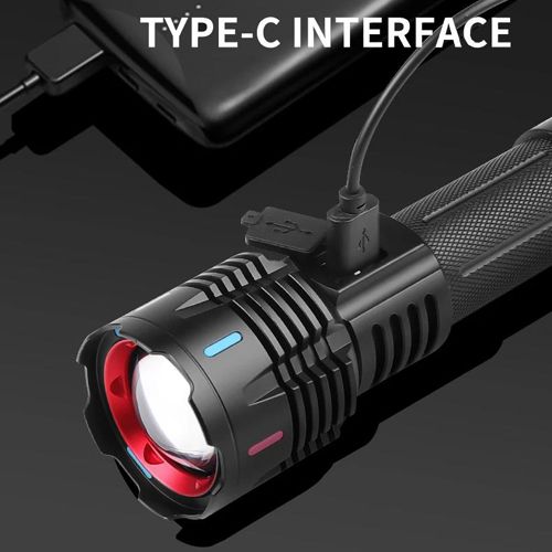 Ліхтар X-BALOG FLUORESCENCE G25 PM30-TG, 1х26650/3xAAA, Power Bank, ЗУ Type-C, Zoom, Box