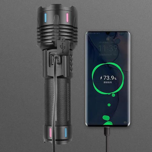 Ліхтар X-BALOG FLUORESCENCE G25 PM30-TG, 1х26650/3xAAA, Power Bank, ЗУ Type-C, Zoom, Box