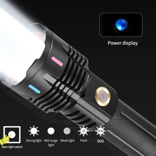 Ліхтар X-BALOG FLUORESCENCE G25 PM30-TG, 1х26650/3xAAA, Power Bank, ЗУ Type-C, Zoom, Box