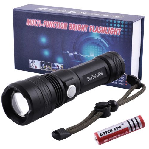 Ліхтар Police P512-P50 камуфляж, microUSB