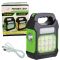 Ліхтар переносний JY-978D-LED+12COB, power bank, Li-Ion акумулятор, сонячна батарея