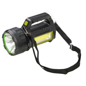 Ліхтар переносний T95-LED+COB(white+red), power bank, Li-Ion акумулятор, сонячна батарея