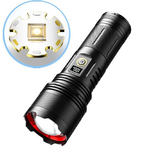 Ручний ліхтарик PLD 503 TG, 3х18650, power bank, Type-C, zoom, Box