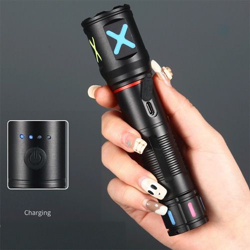 Ліхтарик ручний PLD CA166-3 PM10-TG, 1х18650, индикация заряда, ЗУ Type-C, zoom