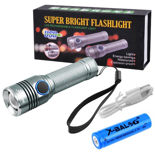Ліхтар Small Sun R842-T6, 1х18650, zoom, ЗУ microUSB