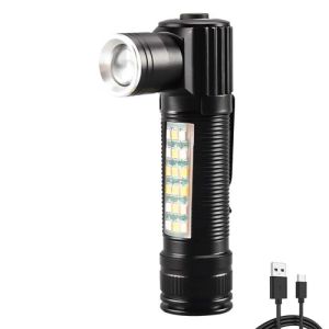 Ліхтар SY-2209-Р50+18SMD(RGB), Li-Ion акумулятор, індикація заряду, ЗУ USB, zoom, Box