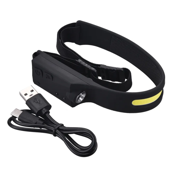 Налобний ліхтар Police BL-G28 XPE+COB USB