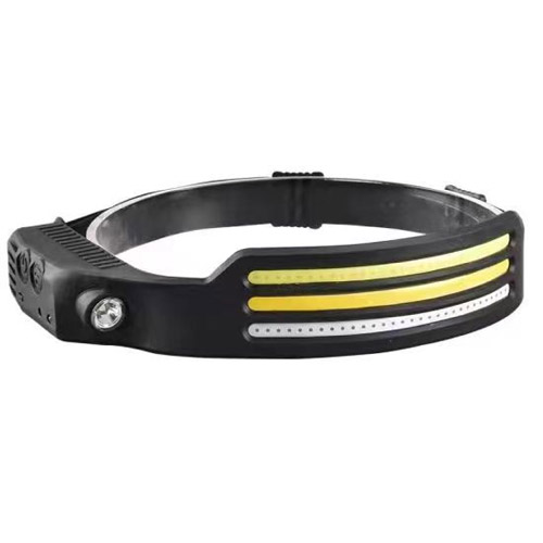 Ліхтар на чоло BL-W689-LM+3COB (white+yellow), Sensor, Li-Ion аккум., Type-C