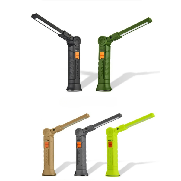 Ліхтар WORKLIGHT-G52-LED+COB, Li-Ion акумулятор, індикація заряду, поворот 180º+180º, магніт, гак, ЗУ Type-C