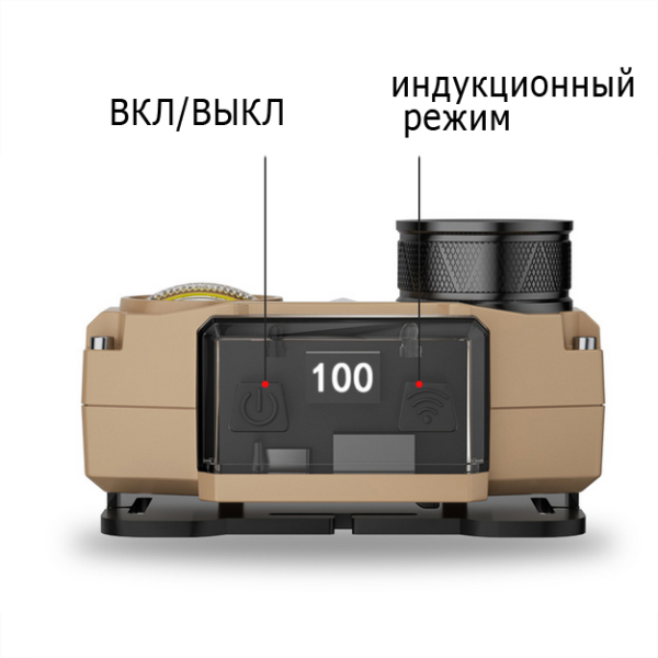 Ліхтар налобний CH-8825-3P35+COB(white+yellow)+RGB, Sensor, Power Bank, Li-Ion акумулятор, ЗУ Type-C