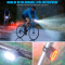 Велоліхтар зі стопом ZH-078-2LED, waterproof, ЗУ microUSB