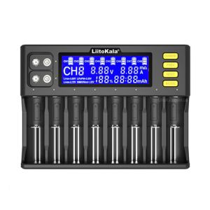 Інтелектуальний зарядний пристрій LiitoKala Lii-S8, 8х -AA, AAA, 18650, 26650, 21700 Li-ion, LiFePo4, Ni-Mh
