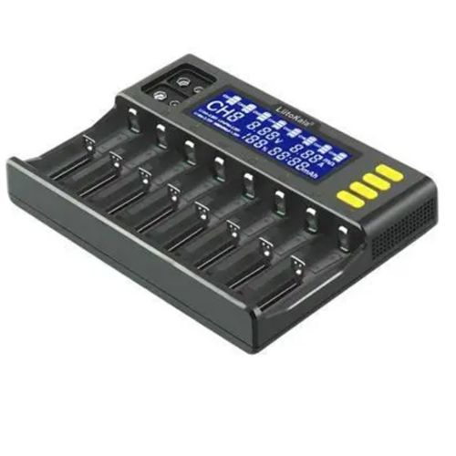 Інтелектуальний зарядний пристрій LiitoKala Lii-S8, 8х -AA, AAA, 18650, 26650, 21700 Li-ion, LiFePo4, Ni-Mh