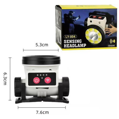 Ліхтар налобний PLD LY004-XPE+COB, Motion Sensor, Li-Ion акумулятор, індикація заряду, магніт