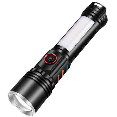 Ліхтар Police FLUORESCENCE PLD-2307 WHITE LASER LED PM10-TG+COB(red+blue+yellow), Motion Sensor Li-Ion акумулятор, power bank, ЗУ Type-C, zoom