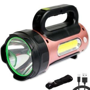 Ліхтар переносний T93-LED+COB(white+red), power bank, Li-Ion акумулятор, сонячна батарея