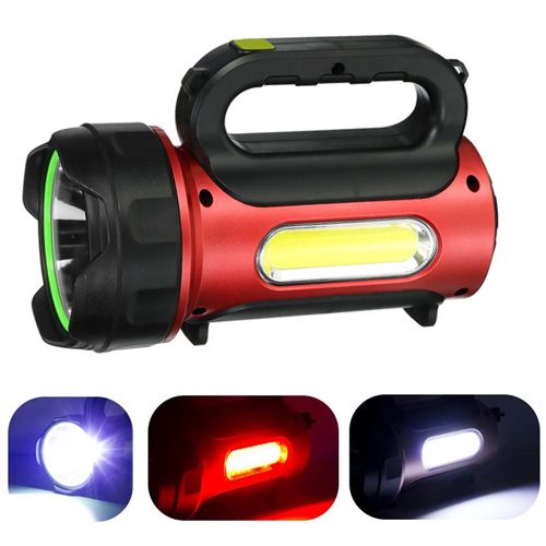 Ліхтар переносний T93-LED+COB(white+red), power bank, Li-Ion акумулятор, сонячна батарея