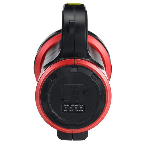 Ліхтар переносний T93-LED+COB(white+red), power bank, Li-Ion акумулятор, сонячна батарея