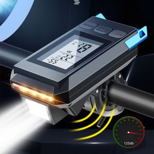 Велофара з комп'ютером та сигналом MT-088-T6