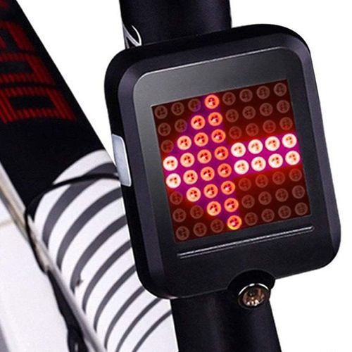 Велоліхтар AQY-0100 з автоматичним зазначенням поворотів (red+yellow)