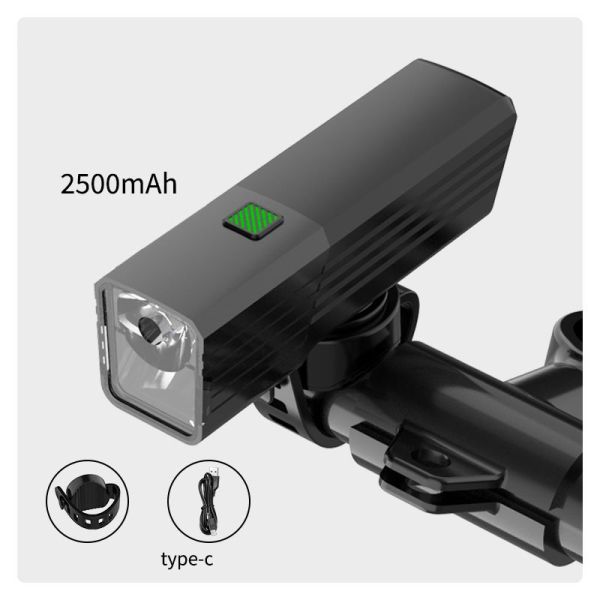 Велоліхтар BL-2024-4-XPG, індикація заряду, Waterproof, Li-Ion акумулятор, ЗУ Type-C