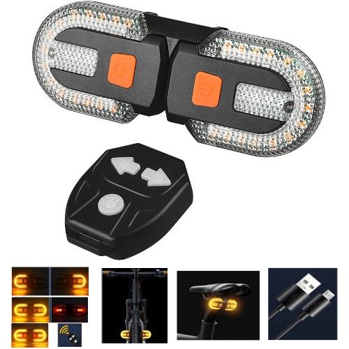 Велоліхтарь  FY-1825 "STOP" з поворотами
