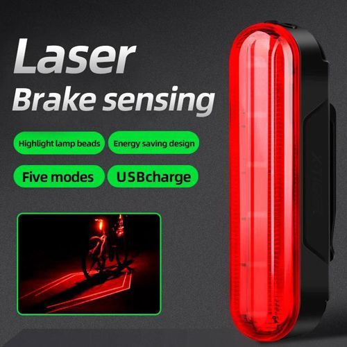 Велоліхтар LEADBIKE LD80-6LED з лазерною розміткою