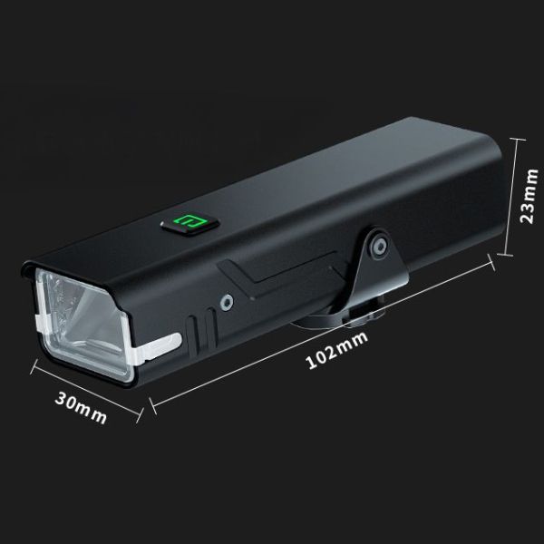 Велофонарь Q091  з сигналом, 250 LM, Li-Ion акумулятор, USB-Type-C, індикація заряду