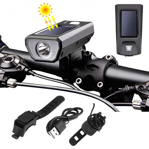 Велосипедна фара + велодзвінок Police FY-316-XPE, виносна кнопка, mircoUSB 