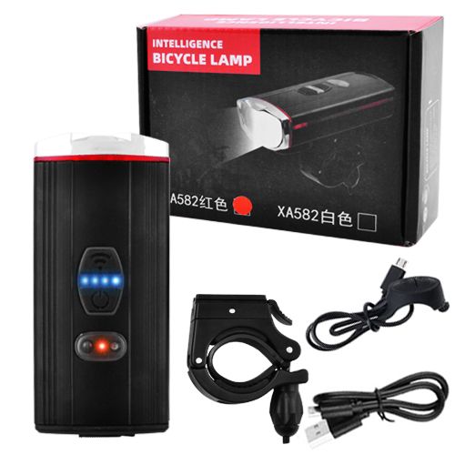 Велодзвінок + фара XA582-2T6, Motion Sensor, виносна кнопка, Li-Ion акумулятор, ЗУ micro USB