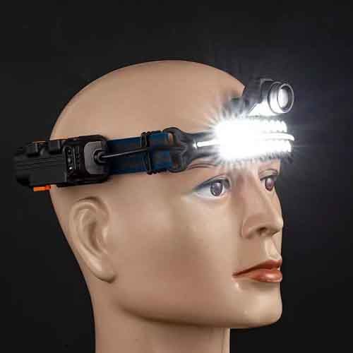 Ліхтар налобний BL-W690-LTS+SMD (white+red), Motion Sensor, Li-Ion акумулятор, zoom, ЗУ Type-C, Box