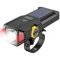 Велофара X17-30W+2LED(red), сонячна батарея, IP65, Li-Ion акумулятор, ЗУ Type-C