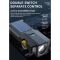 Велофара X17-30W+2LED(red), сонячна батарея, IP65, Li-Ion акумулятор, ЗУ Type-C