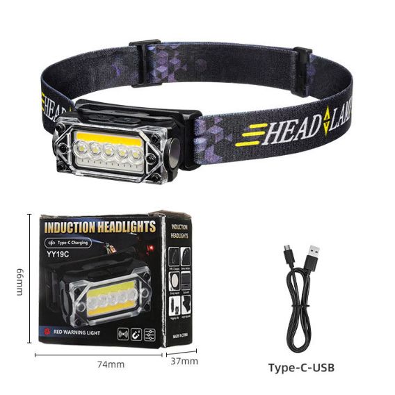 Налобный фонарь Bailong YY-19С-5led+COB