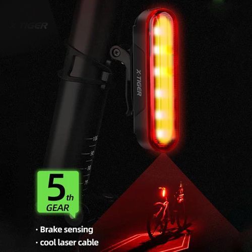 Велоліхтар LEADBIKE LD80-6LED з лазерною розміткою