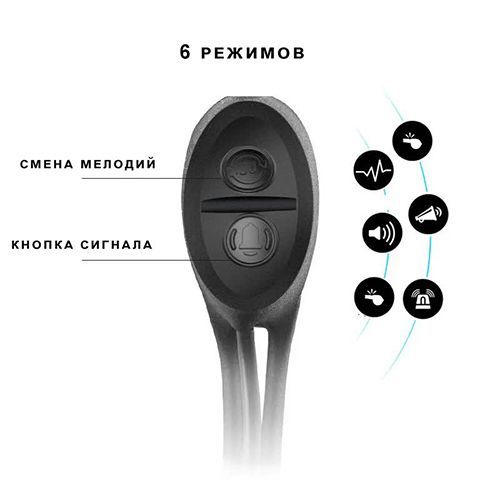 Велосипедний сигнал + спідометр + велофара XA-585-T6+2LED