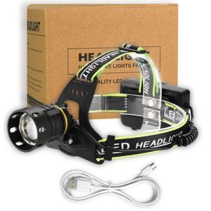 Ліхтар налобний BL-A14-3-P90, power bank, 3x18650, zoom