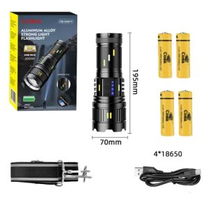 Ліхтар  CB-G401Y-30W, power bank, індикація заряду, 4x18650, ЗУ Type-C