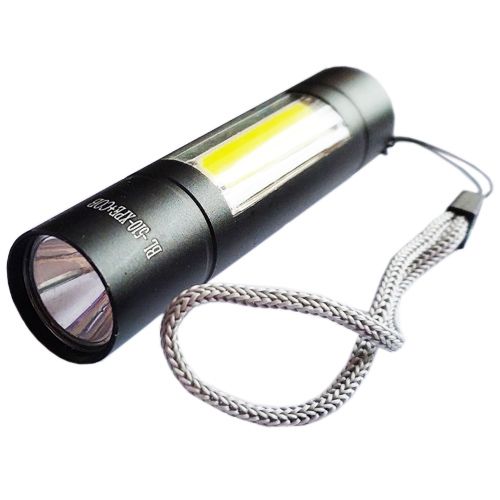 Фонарь BL-510/1501-XPE+COB, ЗУ mircoUSB, встроенный аккумулятор