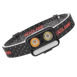 Ліхтар налобний 2069-XPG(white)+XPG(yellow)+5SMD(red), Motion Sensor, Li-Ion акумулятор, ЗУ Type-C
