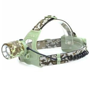 Ліхтарик налобний CH-002M-T6 камуфляж, 2х18650, signal light, zoom, ЗУ Type-C, Box