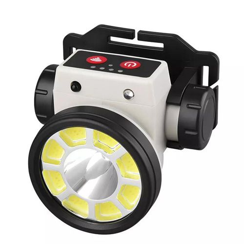 Фонарь налобный PLD-LY004-XPE+COB, Motion Sensor, Li-Ion аккум, индикация заряда, магнит, ЗУ Type-C