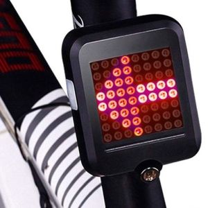 Велоліхтар AQY-0100 з автоматичним зазначенням поворотів (red+yellow)