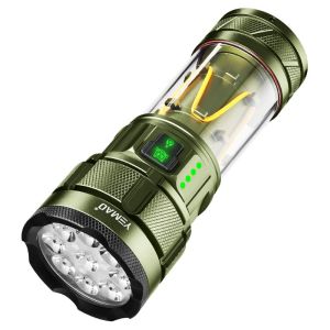 Ліхтар YEMAO YM-A19 9LED з Power Bank, Type-C, гачком та фільтрами