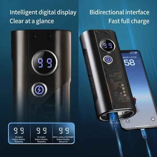 Ліхтар YEMAO YM-B20 Powerbank 12000Mah