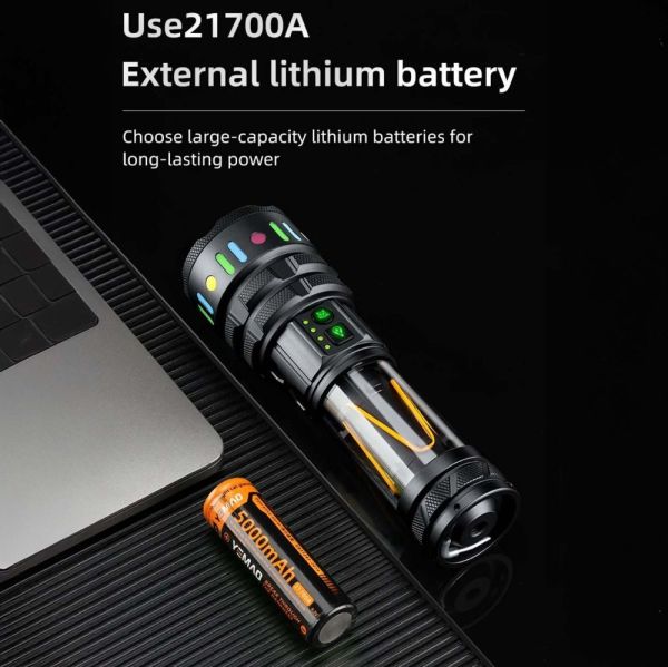Ліхтар YEMAO YM-A5 TG 30W з Power Bank, Type-C, zoom та функцією лампи