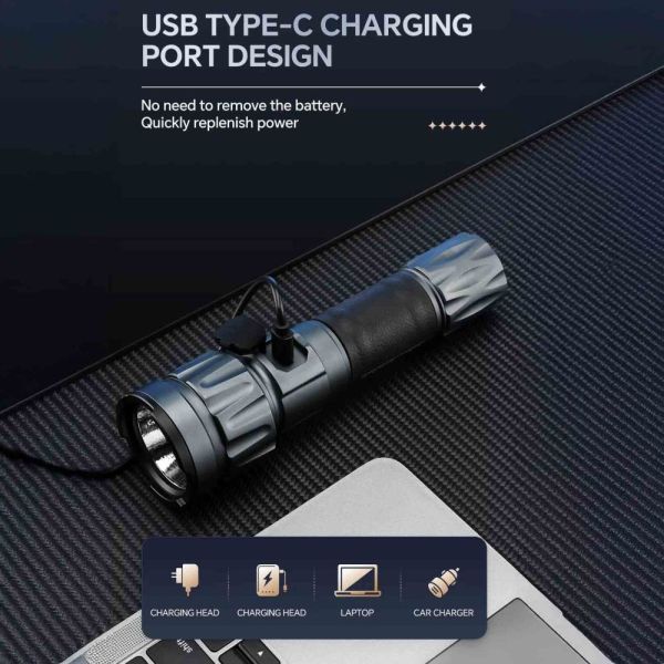 Ліхтар YEMAO YM-A81 KX70-9 — 21700, Type-C, AY90-N95